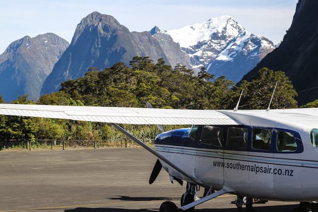 Flying to Milford Sound