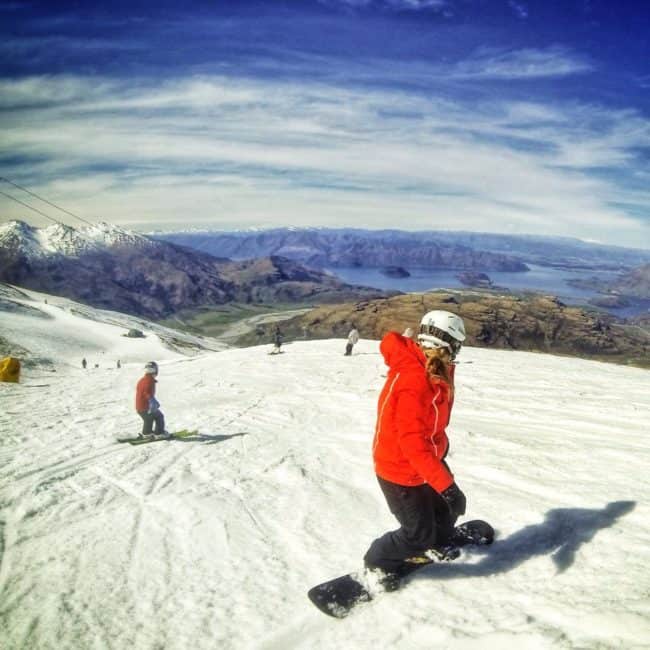 learn to snowboard New Zealand