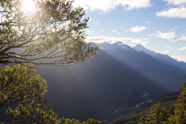 hiking Routeburn Track