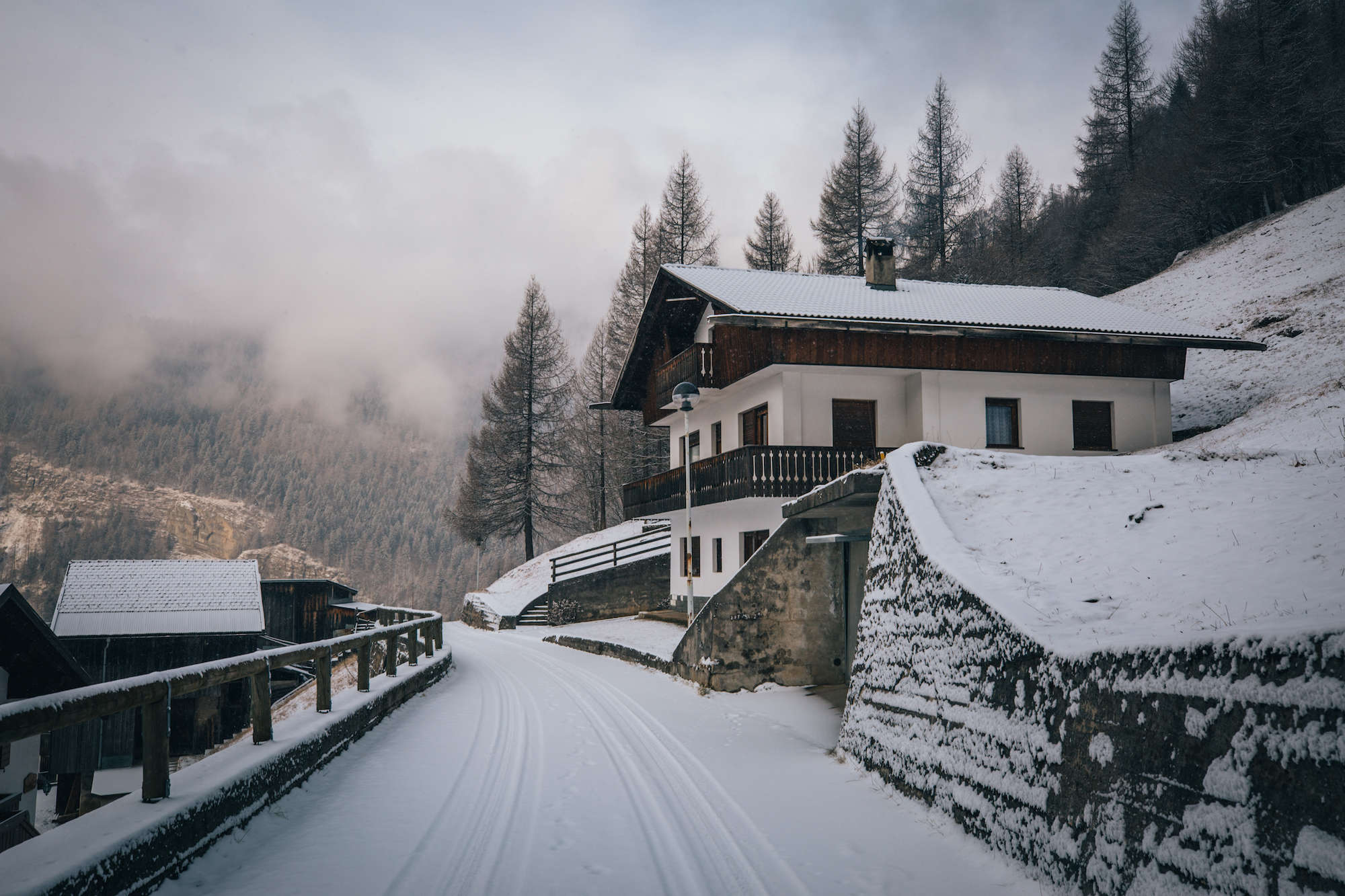 dolomites winter