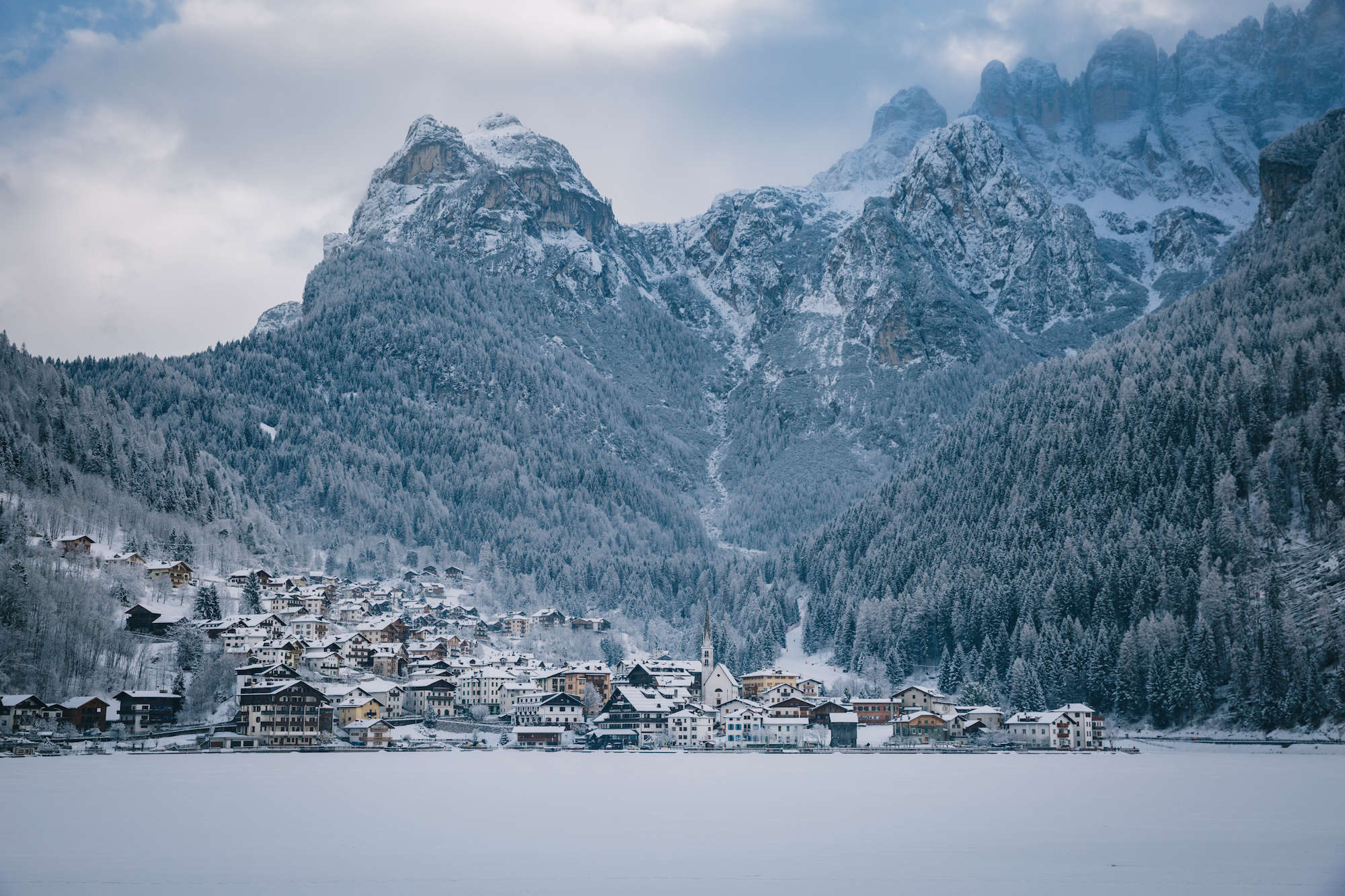 dolomites winter