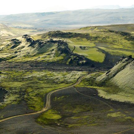 Roads through Iceland